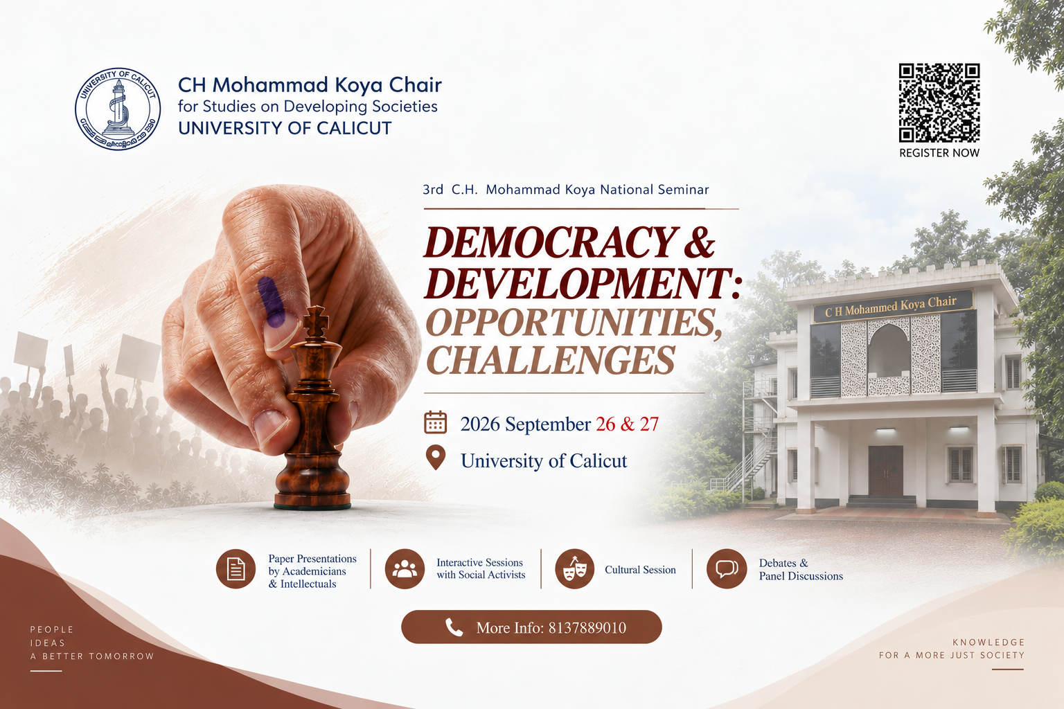 Poster for Democracy and Development: Opportunities , Challenges